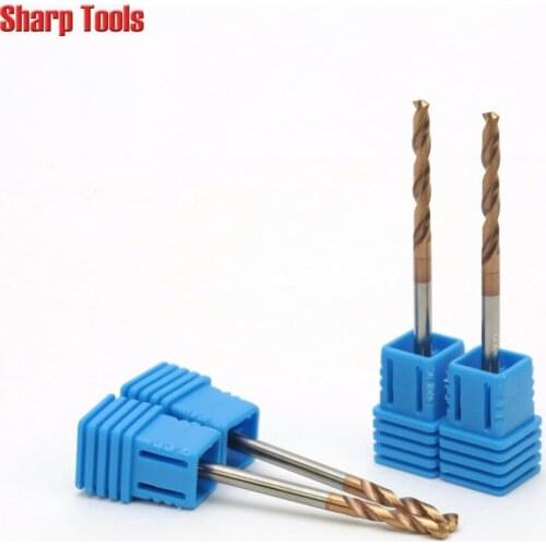 1pc CED2.0-2.9mm Titanium Tungsten Carbide Drill Bits for Metal Drilling Holes 3D Twist Steel Iron Drill Milling Cutter Tool Set