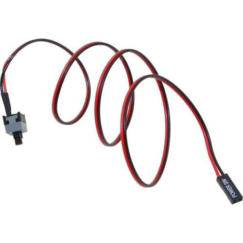 Universal Power Line Motherboard Reset On/Off Button Replacement Switch Cable for Desktop PC