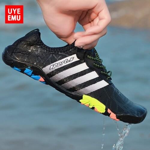 UYEEMU 2021 Summer New Wading Shoes Mens Quick-Drying Breathable Outdoor Non-Slip Swimming Surfing Beach Womens Size 35-46
