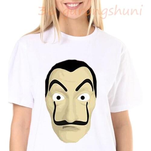 Funny T Shirt Women clothes 2020 La Casa De Papel Tshirt House of Paper tee femme Money Heist Tees TV Series female T-shirt