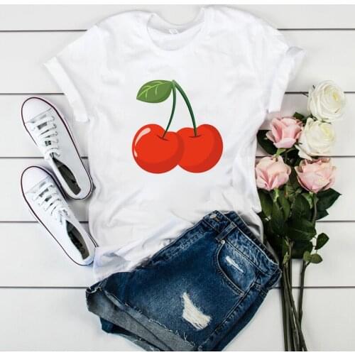 2020 Women T-shirts Summer Pineapple Watercolor Fruit Cute Cartoon Top Femme Tshirt Harajuku O-neck Casual Tee Ladies Clothing