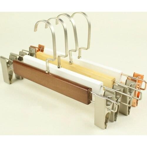 10pcs/lot Adult Wood Hanger Clothes Rack Hotel Clothes Store Wooden Hangers (10pcs can LOGO)