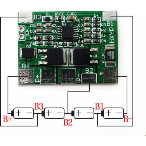 4S 12.8V 14.4V 8A LiFePO4 Lithium iron phosphate Battery BMS Protection PCB Board 20A current limit 3.2V x4 32650