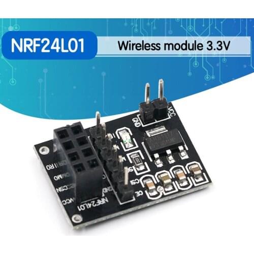 5pcs NRF24L01 Wireless adapter Module 3.3V New Socket Adapter plate Board For 8Pin For arduino Robot Car 24L01 Wireless Module
