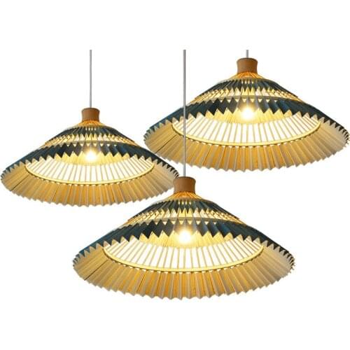 Antique pendant lamp bamboo hotel living room lamps Southeast Asia bamboo tea house tea room restaurant pendant light WF1018530