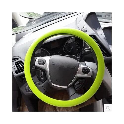 Car-styling Silicone Steering Wheel Skin Cover For Ford Focus Fusion Escort Kuga Ecosport Fiesta Falcon Mondeo