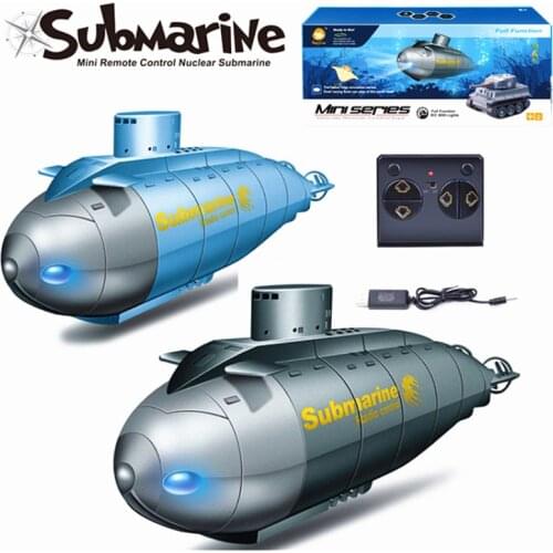 Wireless Mini RC Submarine 777-586 Micro Radio Ship LED Flash High Speed Boat Remote Control Simulation Model Gift Kid 5-14 Year