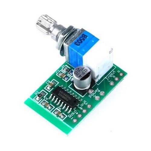 Super Mini PAM8403 DC 5V 2 Channel USB Digital Audio Amplifier Board Module 2 * 3W Volume Control with Potentionmeter Switch