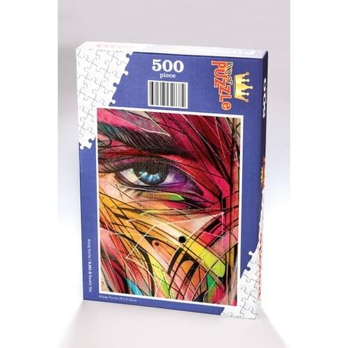 King Of Puzzle Colorful Face Wooden Jigsaw Puzzle 500 Pieces (KJ02-D)
