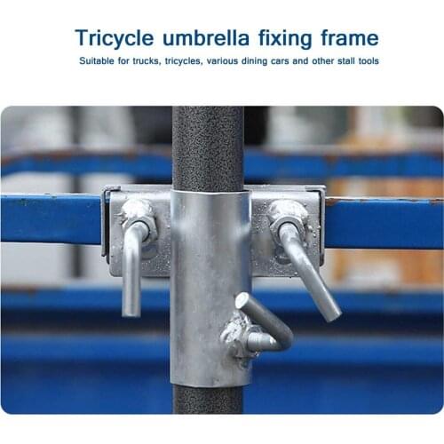 Parasol Fishing Umbrella Holder Fixing Bracket For Garden Beach Courtyard Home Heavy Duty Parasol For Under 1.5 Inch Pole