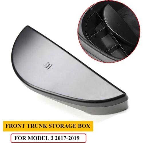For Tesla Model 3 2017-2019 Front Trunk Storage Box Trunk Storage Tray Interior Modification Accessories Left