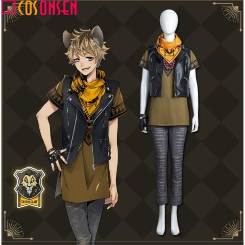 Game Twisted Wonderland Savanaclaw Ruggie Cosplay Costume Adult Unifrom Halloween Carnival Party Outfits Men Coat COSPLAYONSEN