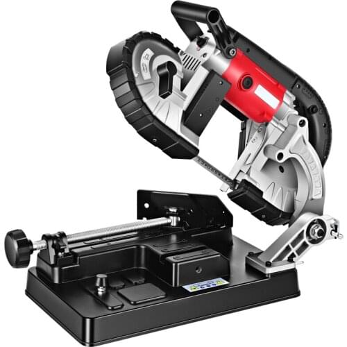 Band Saw Machine Small Household Portable Band Saw Stainless Steel Metal Cutting Machine Non-sparking Small Sawing Machine