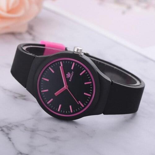 Fashion Black Silica Gel Band Simplicity Female Wrist Watch Luxury Women Quartz Watches Gifts Relogio Feminino Drop Shipping