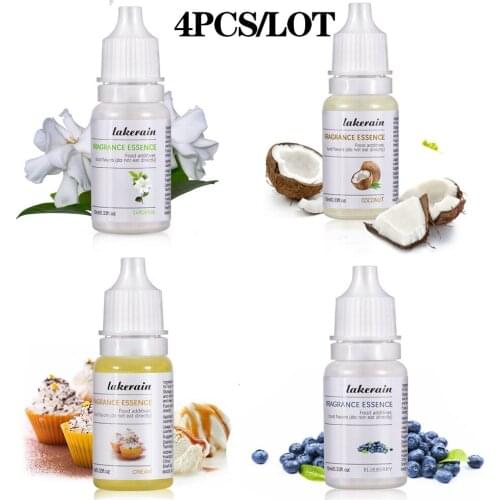10ml Handmade Lip Gloss Base Oil Natural Flavor Essence Fragrance Essence for Lipgloss Base DIY Flavoring Essential oil 4pcs/lot