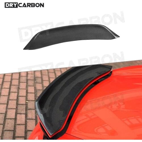 Dry Carbon Fiber Car Rear Spoiler Boot Trunk Duck Wings fit for Porsche 718 Cayman Boxster Base S Coupe 2016-2019 Rear Wing