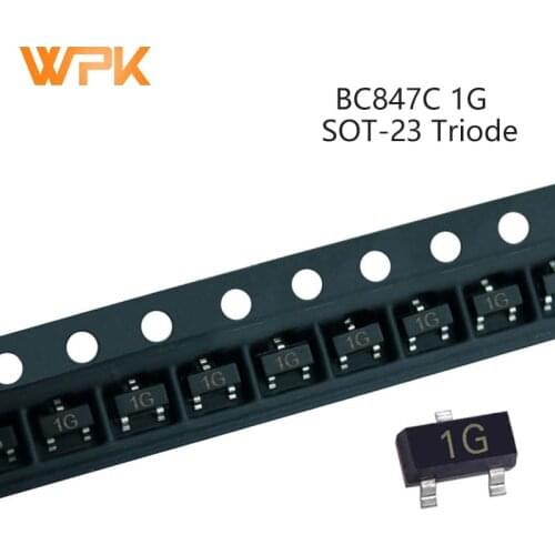 50Pcs SMD NPN Power Transistor Triode SOT-23 BC848A 1J BC856A 3A BC847B 1F BC807-40 5C BC817-40 6C BC817-25 6B BC857B 3F IC