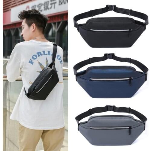 Men Fanny Pack Fashion Chest Bags Belt Pack nylon Waterproof Outdoor Waist Bag Crossbody Messenger Bag Male Hip Waist Packs