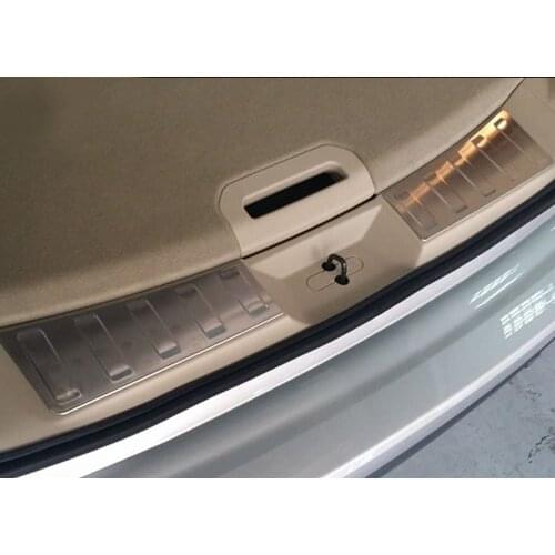 Weigesi for Nissan Rogue 2014-2020 Accessories Interior Rear Bumper Sill Guard Plate Bumper Protector Guard Cover Trim 1PCS