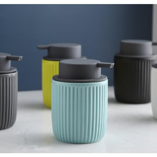 320ml Ceramic Soap Dispenser Bottle Kitchen Cosmetics Shampoo Bottle Body Wash Lotion Hand Sanitizer Bottle Outdoor Travel Tools