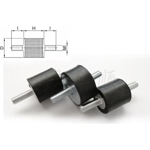 4Pcs/Set M5/M6/M8 Rubber Steel Mounts Anti Vibration Shock Damper for Air Compressors Water Pump Welding Machine