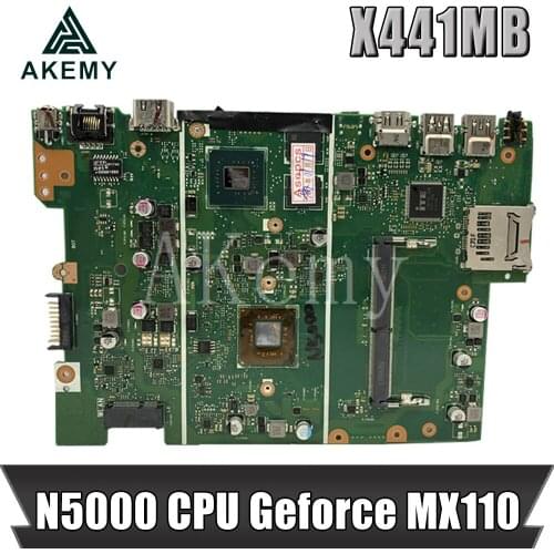 Akemy For Asus X441 X441M X441MB Laotop Mainboard X441MB Motherboard with N5000 CPU Geforce Geforce MX110