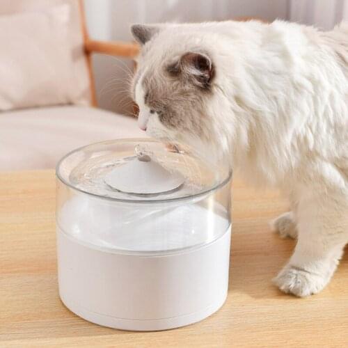 USB Automatic Pet Cats Water Fountain Dispenser for Dogs Waterer Cat Drinker Feeder Bowl Filter Container for Kitten Supply 1.3L