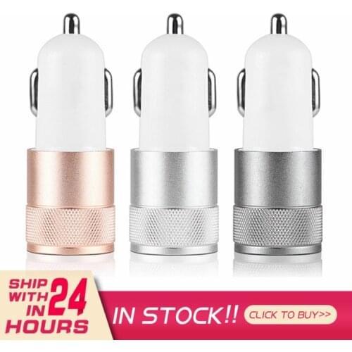 Suitable For Mini USB Auto Charging Car Charger Accessory Charger For 12V Dual USB Car 3.1A Fast Charging For Iphone And Android