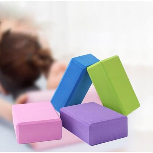 Yoga Block Brick Foam Exercise Fitness Foam Set Workout Fitness Bolster Pillow Cushion EVA Gym Training Stretching Body Shaping
