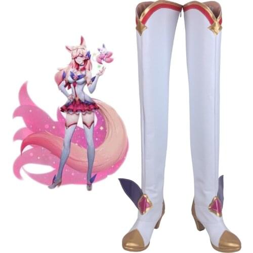 LOL Ahri Soraka Miss Fortune the Bounty Hunter Cosplay Long Boots Custom Made