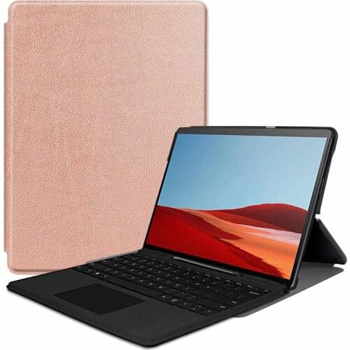 For Microsoft Surface Pro X 13 Inch Tablet Case PU Leather Stand Funda for Microsoft Surface Pro X 2019 Protective Cover