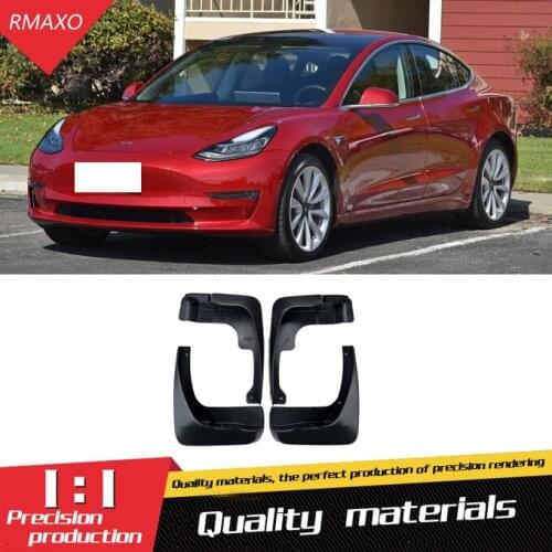 For Tesla model3 Mudflaps Splash Guards Front With the color and rear Mud Flap Mudguards Fender Modified special