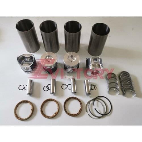 For YANMAR 4TNE86 4TN86 4TNV86 overhaul rebuild kit + valve water oil pump conrod