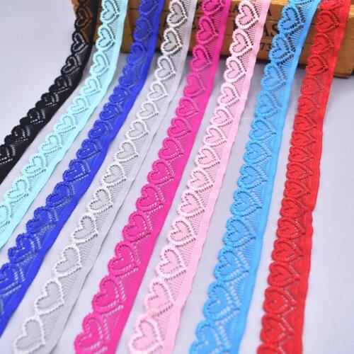 Stretch Elastic Lace Ribbon Elastic Lace Trim African Lace Fabric for Sewing Clothes Accessories Underwear Handicraft Clothes