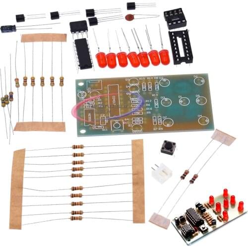 Electronic Dice NE555 CD4017 DIY Kit 5mm Red LEDs 4.5-5V ICSK057A Electronic Fun Kit