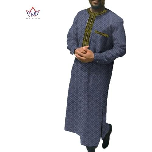 Customize Muslim Fashion Mens Jubba Thobe Tailor Made Mens Single Breasted Loose Casual Style Jubba Thobe WYN70