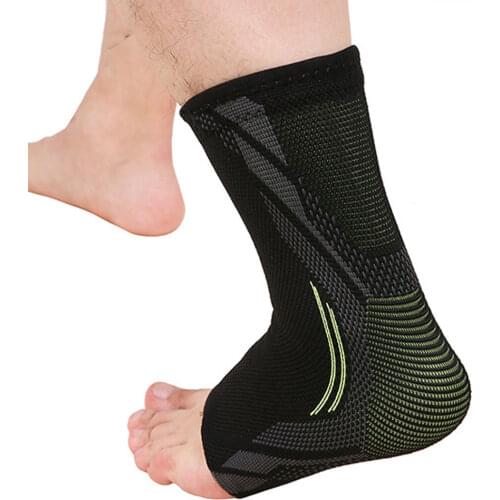 1pc Compression Ankle Support Strap 3D Knitting Achille Tendon Brace Nursing Care Sprain Protect Foot Bandage for Sport Fitness