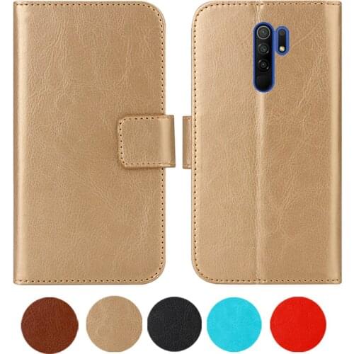 Leather Case For Xiaomi Poco M2 6.53" Retro Flip Cover Wallet Coque Poco M2 Phone Case Fundas Etui Bags Magnetic