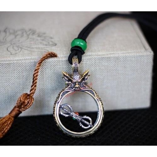 Fashion personality leading diamond pestle transshipment pendant, Sterling Silver S925 gemstone inlay, Chao man, girlfriend Neck