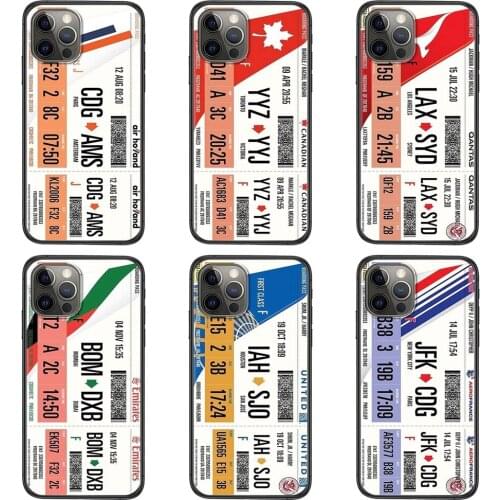 Boarding Pass Air Ticket For Xiaomi Redmi Note 9 9S 8 8T 7 Pro 10 5G Redmi Note 9 Pro Conveniency Soft TPU Capa Cover Case