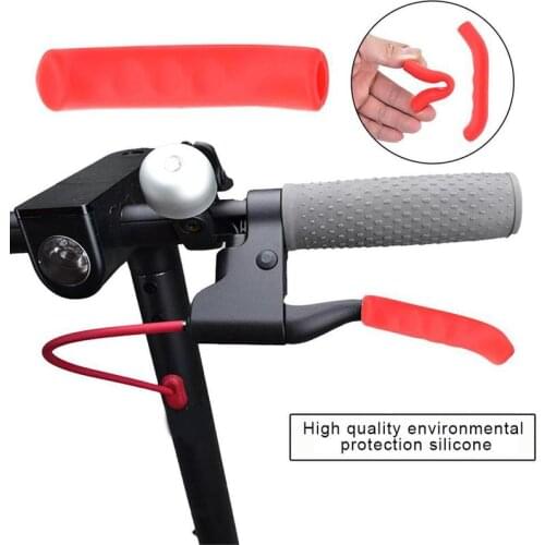2Pcs/set Electric Scooter Brake Handle Cover Bike Brakes Silicone Sleeve Anti-slip For Xiaomi M365 Universal Brake Lever Covers