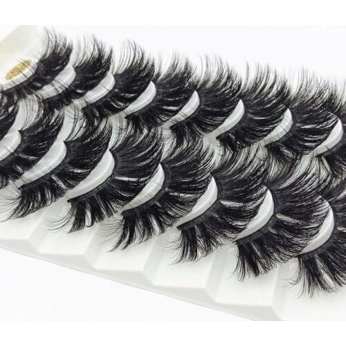 NEW 80 Pairs 25mm fake Eyelashes 100% 3D Mink Eyelashes Mink Lashes Natural Dramatic Volume Eyelashes Extension False Eyelashes