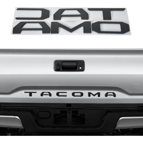 For Tacoma Tailgate Stickers For Tacoma 2016 2017 2018 2019 3D Raised Tailgate Insert Letters Emblem Car Rear Trunk Letter Word