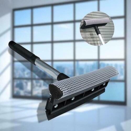 Stainless Steel Rubber Window Cleaning Squeegee Sponge For Windshield Convenient Household Window Cleaning Glass Tools 20×29×8CM