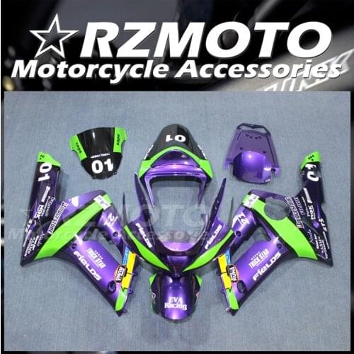 New ABS Whole Motorcycle Fairings Kit Fit For Kawasaki Ninja ZX-6R 636 zx6r 2003 2004 03 04 bodywork set Green cool
