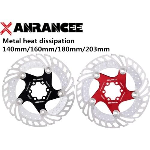ANRANCEE Mountain Bike Cooling Disc Brake Floating Pads 140mm 160mm 180mm 203mm 6 Bolts Cool Down Bicycle Rotor VS RT99 RT86