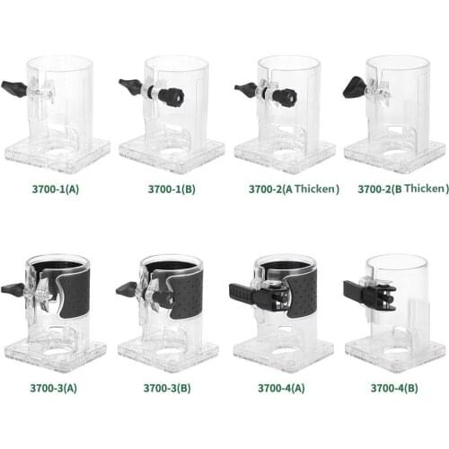 Transparent Plastic Trimming Machine Base 3700 Woodworking Electric Trimmer Machine Accessories Power Tool Parts Router Base