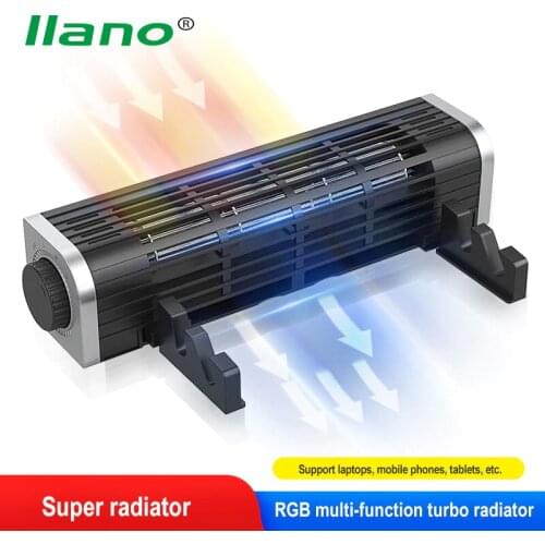 LLANO Turbine Notebook Radiator Notebook Stand Heat Sink Heat Pad Adjustable Size And Wind Speed For Notebook Tablet Mobile