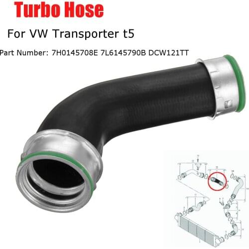Turbo Intercooler Pipe Hose 7H0145708E 7L6145790B DCW121TT for VW Transporter t5 1.9 TDI 2003-2010