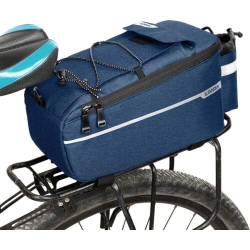 Lixada Insulated Trunk Bike Bag Cooler Bag Waterproof Cycling Bicycle Rear Rack Storage Luggage Bags Reflective Bike Accessories